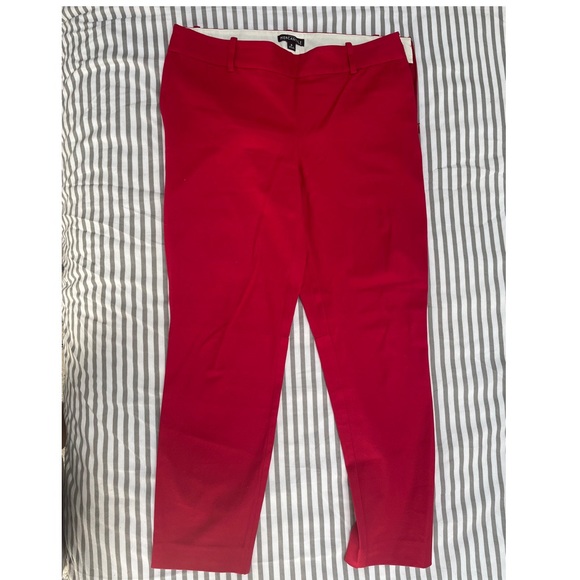 J. Crew Mercantile Red Knit Ankle Pants - Picture 2 of 6